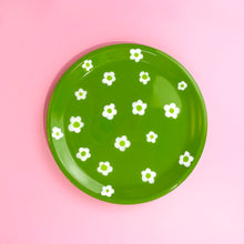 Load image into Gallery viewer, DITSY GREEN FLORAL LIPPED DISH
