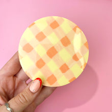Load image into Gallery viewer, PASTEL SUNNY PAINTERLY GINGHAM DISH

