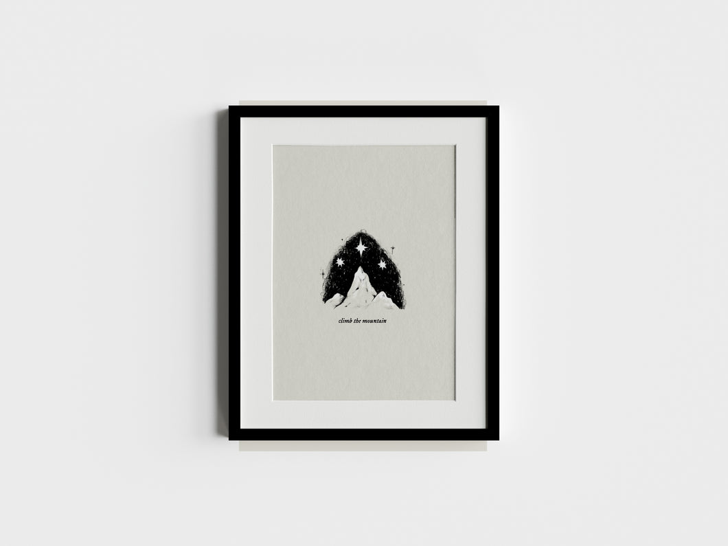 climb the mountain (acotar/acosf) print