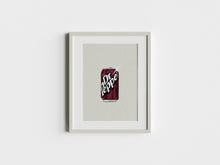 Load image into Gallery viewer, dr pepper illustration print
