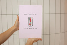 Load image into Gallery viewer, 3pm diet coke illustration print
